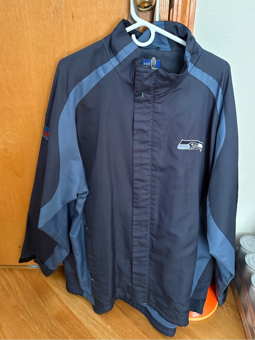 Reebok Men's Navy and Slate Seattle Windbreaker